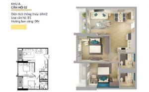 Căn hô 01 Chung cư Athena Complex Pháp Vân