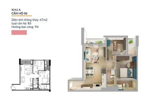 Căn hô 06 Chung cư Athena Complex Pháp Vân