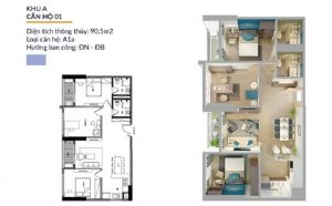 Căn hô 01 Chung cư Athena Complex Pháp Vân