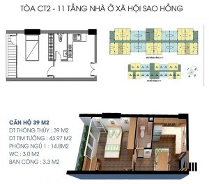 Căn hộ 39m2 Nhà ở xã hội Pink Star City Quế Võ
