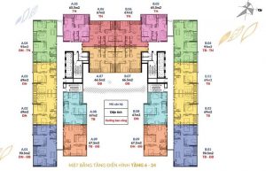 Mặt bằng căn hộ Chung cư Athena Complex Pháp Vân