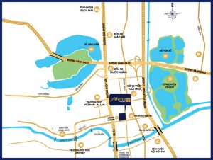 Vị trí Chung cư Athena Complex Pháp Vân