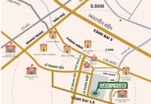 Vị trí Nhà ở xã hội Lucky House Kiến Hưng