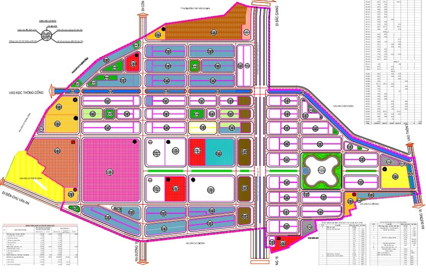 Bản đồ quy hoạch đồng bộ Palm City Chí Linh