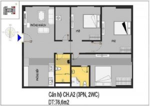 Căn hộ A2 Nhà ở xã hội Rice City Long Biên