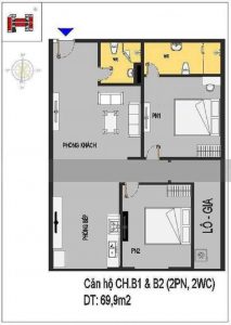Căn hộ B1, B2 Nhà ở xã hội Rice City Long Biên