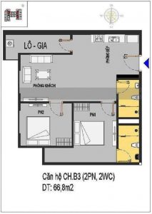 Căn hộ B3 Nhà ở xã hội Rice City Long Biên