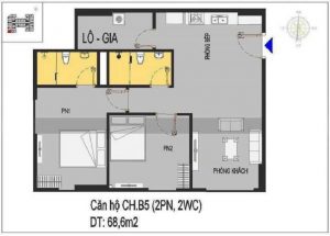 Căn hộ B5 Nhà ở xã hội Rice City Long Biên