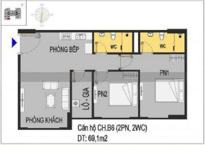Căn hộ B6 Nhà ở xã hội Rice City Long Biên