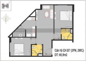 Căn hộ B7 Nhà ở xã hội Rice City Long Biên