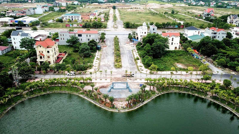 Hình ảnh thực tế tại Dự án khu đô thị Palm City Chí Linh