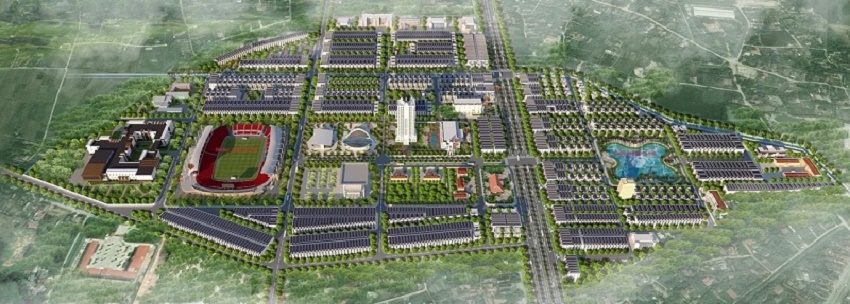 Khu đô thị mới Chí Linh Palm City đang xây dựng