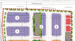 Mặt bằng Dãy Biệt thự 01 và LK01, 04,06,07 Nam Thắng Chí Linh đẹp