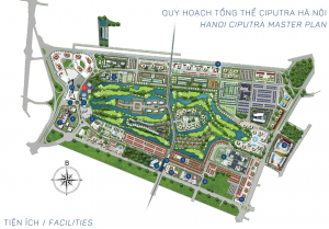 Mặt bằng quy hoạch tổng thể Khu đô thị Ciputra