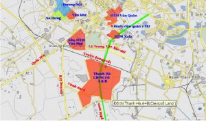 Vị trí Khu đô thị Thanh Hà Cienco 5 Hà Đông