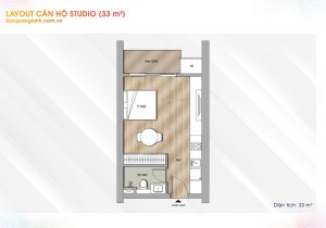 Mặt bằng Căn Hộ Sun Marina Town Hạ Long 33m2