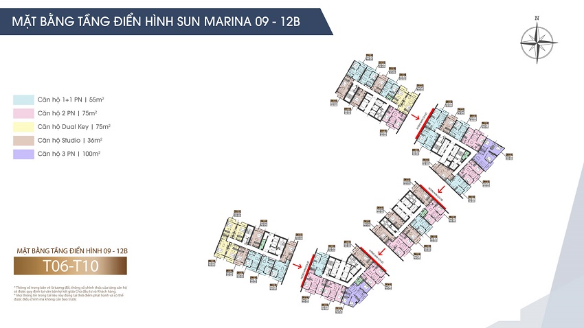 Mặt bằng điển hình Sun Marina Town Hạ Long 9-12b Tháp B
