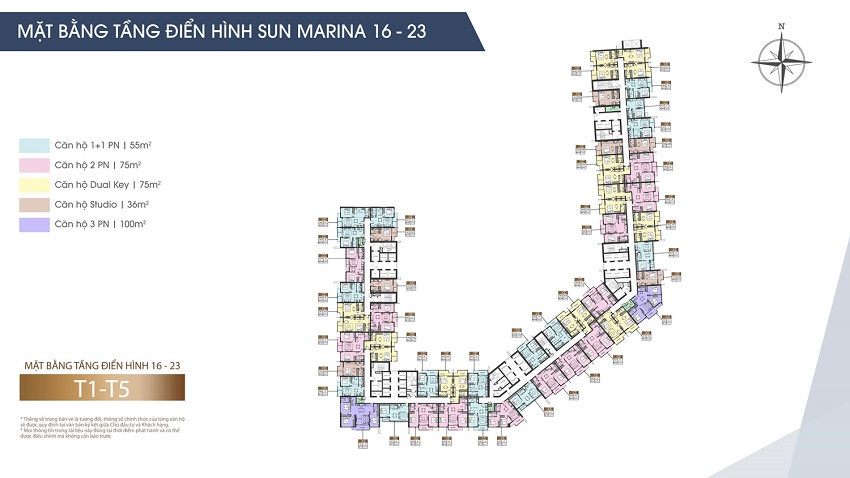 Mặt bằng điển hình Sun Marina Town Hạ Long 16-23