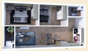 Căn hộ 54m2 tại Chung cư Green City Bắc Giang