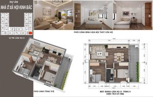 Căn hộ 67,5m2 Nhà ở xã hội Kinh Bắc Quế Võ