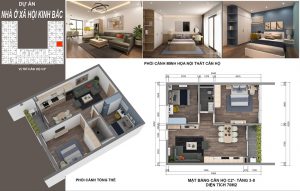 Căn hộ 70m2 Nhà ở xã hội Kinh Bắc Quế Võ