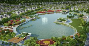 Tiện ích hồ điều hòa tại Kim Đô PoliCity Yên Phong – Bắc Ninh