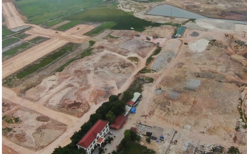 Hình ảnh Khu đô thị Phía Đông Thành Phố Chí Linh đang được xây dựng
