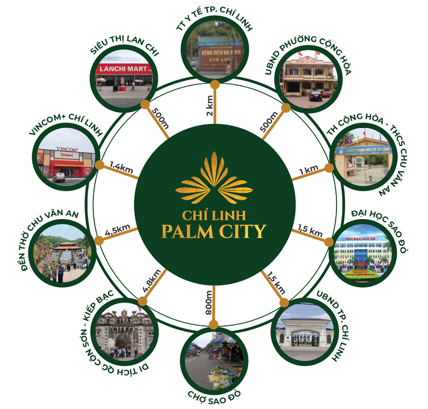 Liên kết Vùng Khu đô thị Chí Linh Palm City Chí Linh - Trường Linh Hải Dương