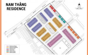 Mặt bằng chia lô dự án Nam Thắng Risidence Chí Linh