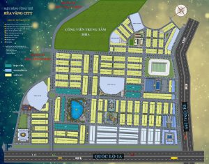 Mặt bằng khu đô thị Rùa Vàng City Thị trấn Vôi