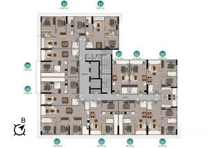 Mặt bằng thiết kế Dự án Saigontel Central Park Bắc Giang