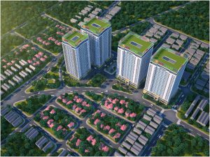 Phối cảnh khu Chung cư Green City Bắc Giang