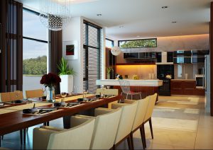 Thiết kế bếp Khu Biệt Thự song lập Dự án Đại Sơn Chí Linh