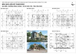 Mặt bằng thiết kế Liền kề Khu đô thị Nam Phúc Yên Vĩnh Phúc