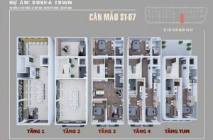 Mẫu thiết kế Shophouse Korea Town Yên Phong Bắc Ninh