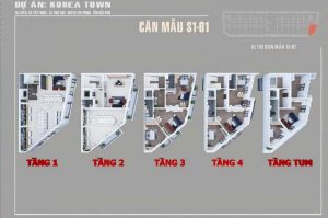 Mẫu thiết kế Shophouse Korea Town Yên Phong Bắc Ninh