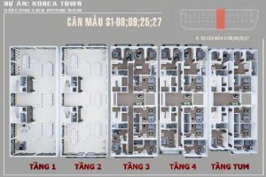 Mẫu thiết kế Shophouse Korea Town Yên Phong Bắc Ninh