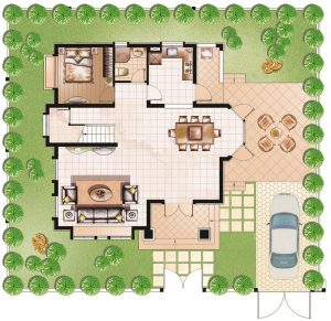 Thiết kế tầng 1 Khu đô thị Đại Sơn Chí Linh