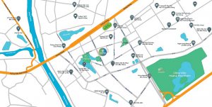 Vị trí Chung cư Saigontel Central Park Bắc Giang