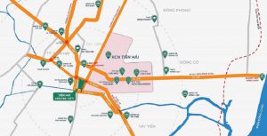 Vị trí dự an Trái Diêm 3 Center City Tiền Hải - Thái Bình
