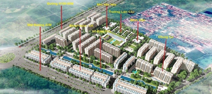 Mặt bằng Phân khu Dự án Cát Tường Smart City Yên Phong Bắc Ninh