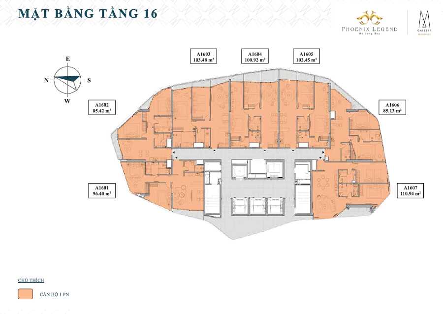 Mặt bằng chi tiết 2 toà tháp cao tầng