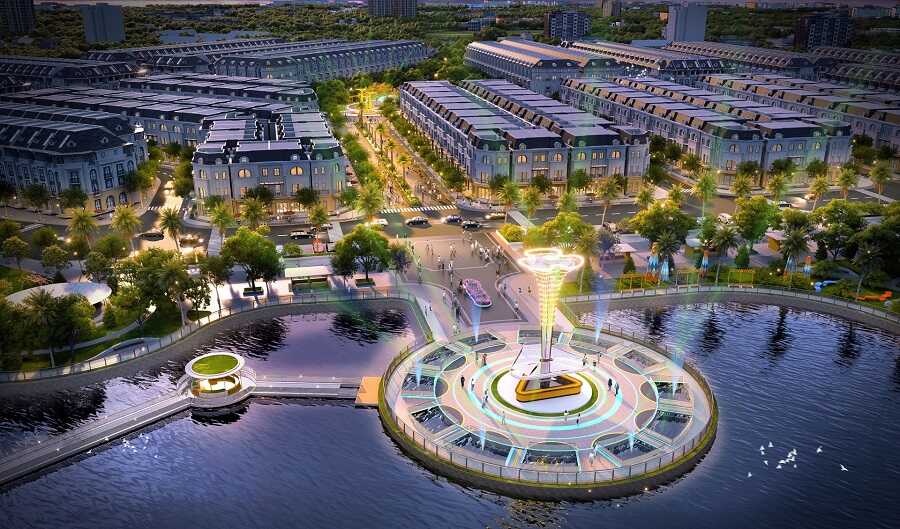 Khu kinh tế đêm bên trong dự án KĐT Economy City