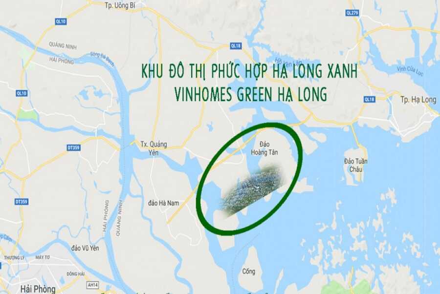 Vinhomes Green Hạ Long Xanh được xây dựng ở vị trí đẹp