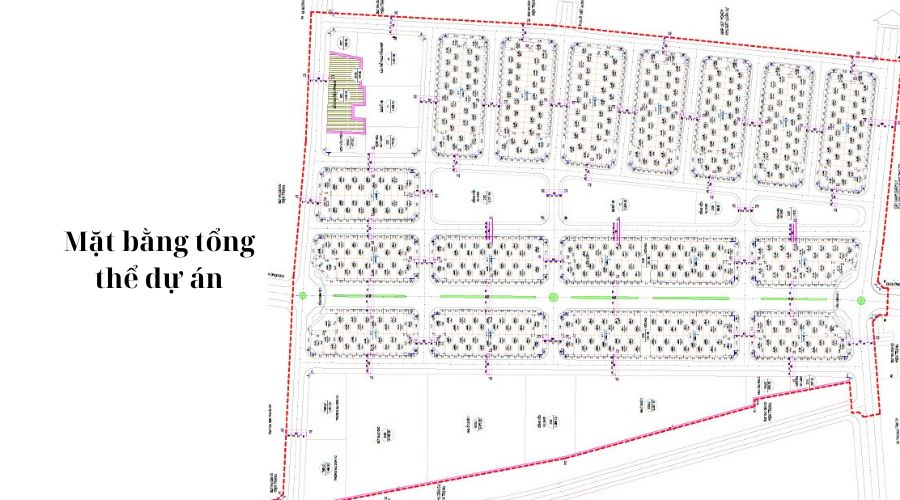 Mặt bằng tổng thể dự án khu dân cư Ngọc Châu