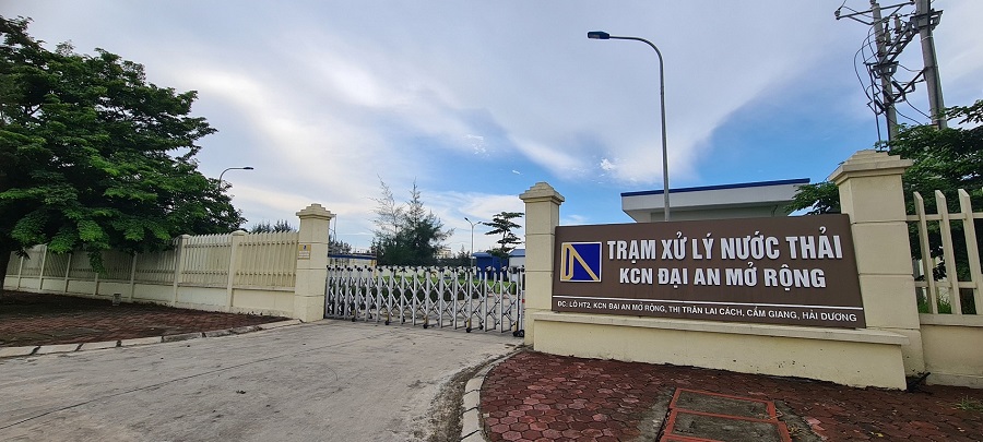 Trạm xử lý nước thải được đặt ngay bên trong khu công nghiệp