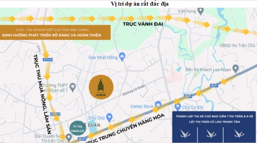 Dự án có vị trí xây dựng dễ dàng kết nối giao thông