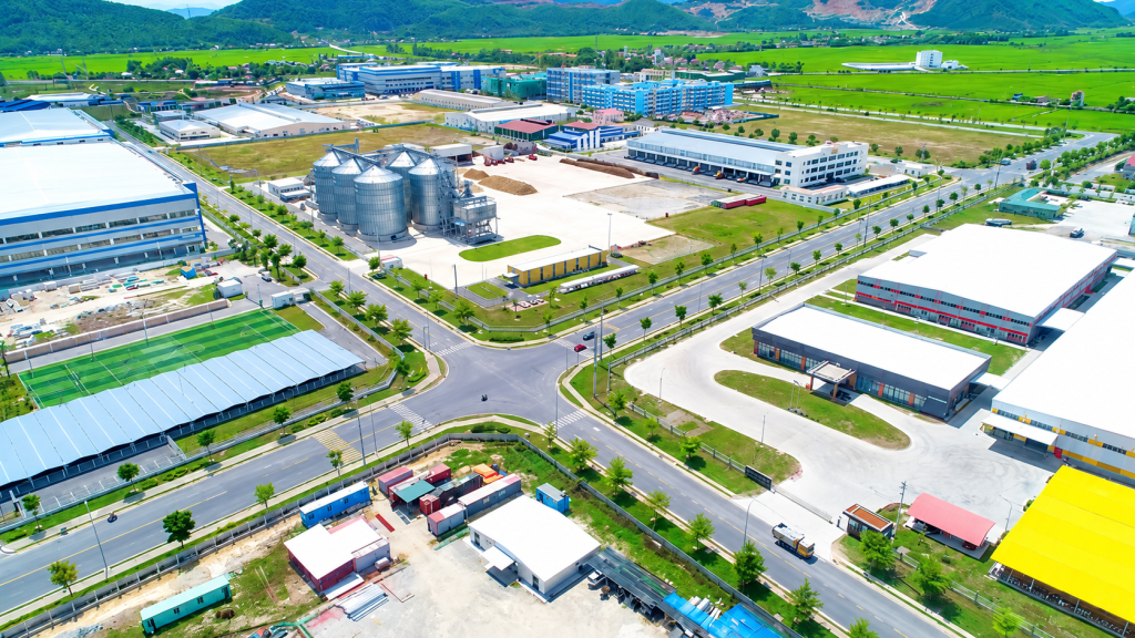 KCN Bạch Đằng được quy hoạch hệ thống đường giao thông nội bộ kết nối các khu chức năng