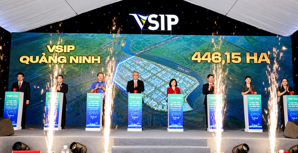 Dự án VSIP Quảng Ninh được triển khai bởi Công ty TNHH VSIP Quảng Ninh