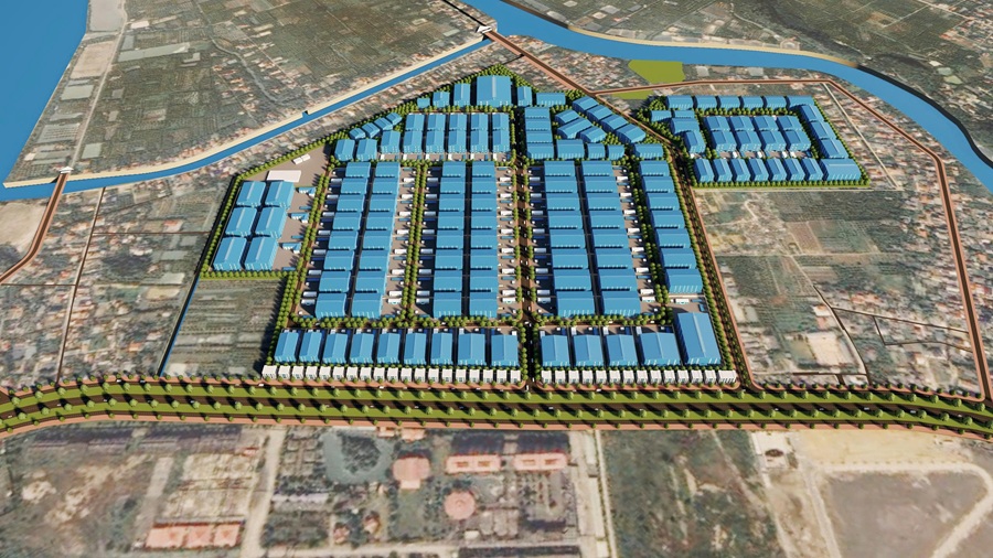 Phối cảnh Cụm Công Nghiệp Phương Nam 2, Yên Tử, Quảng Ninh
